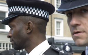 Two male police officers