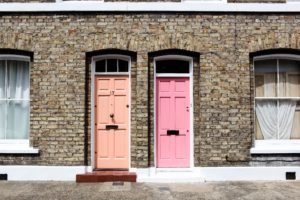 Two terraced houses